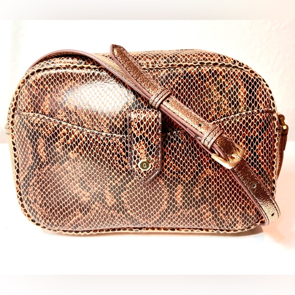 GILI Sienna Copper Leather Crossbody Bag